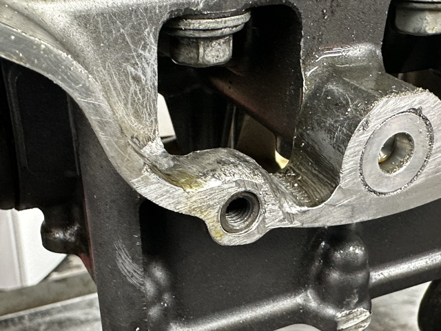 Aluminium welding repairs on motorcycles